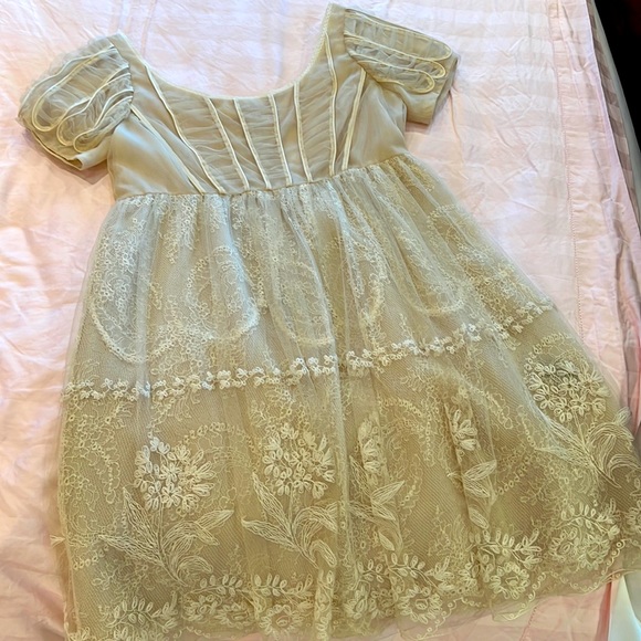 Amazing 4 tier lace and tool layered babydoll dress